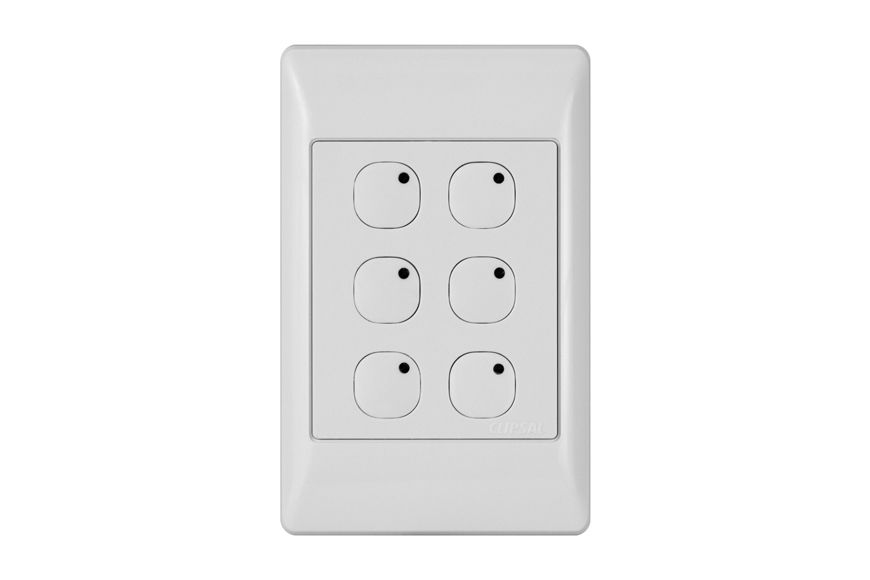 Leviton Omni-Bus 6-Button Wall Switch